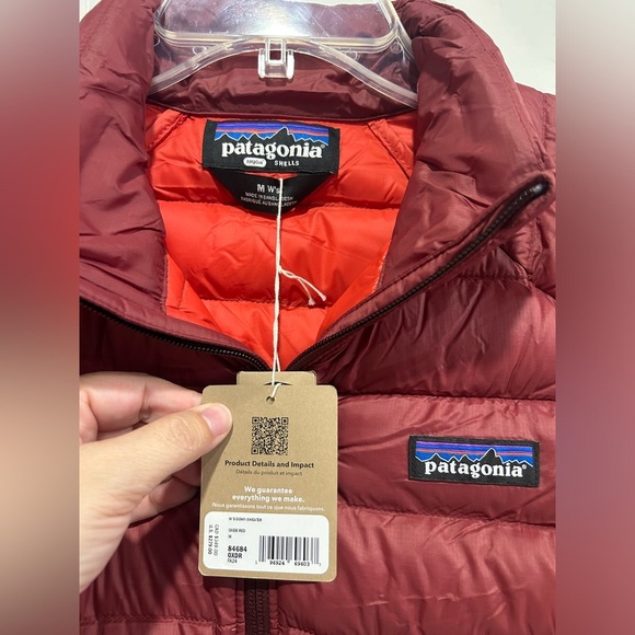 Patagonia Women’s M Medium Down Sweater Puffer Jacket Oxide Red NWT Puff - Picture 5 of 11